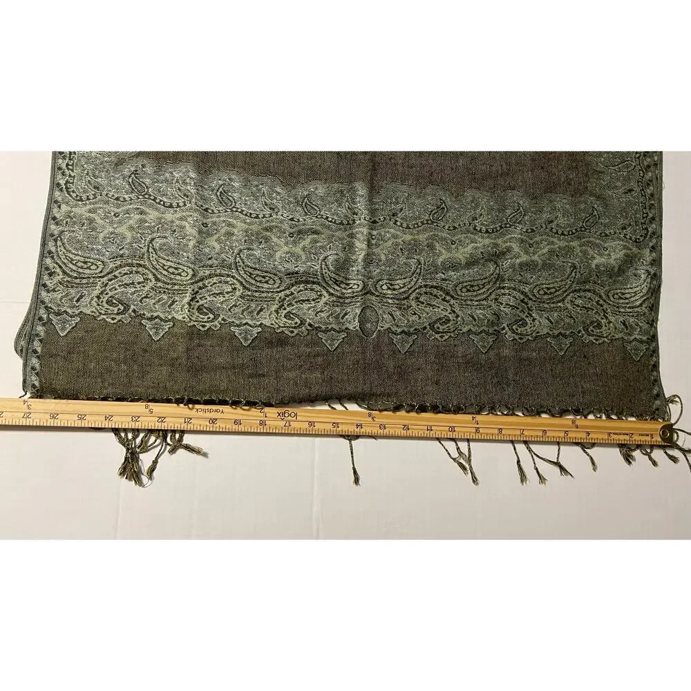 Women's Green Scarf 70 X 27‎